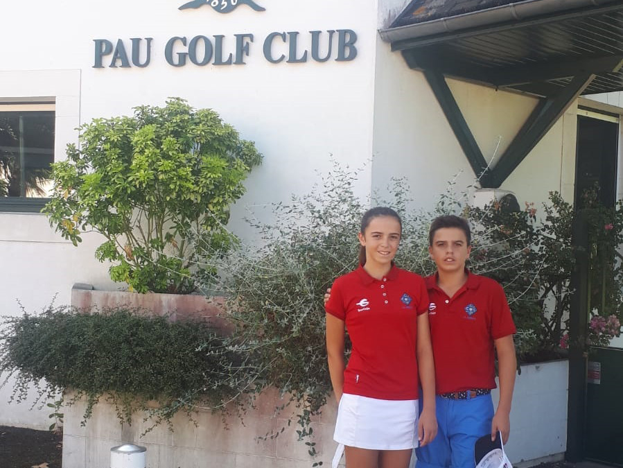 Carlota y Nicolás Eroles, en el Grand Prix de Pau